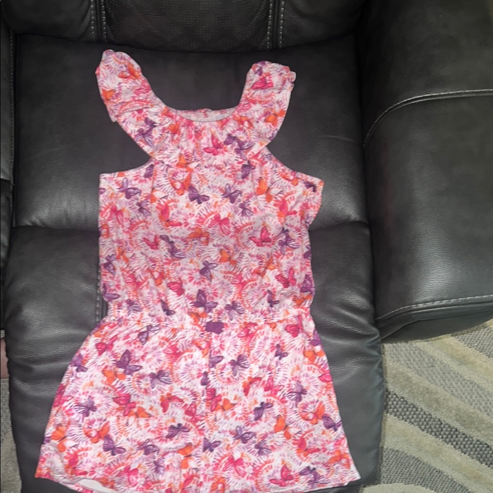 Pink and Purple Butterfly Romper